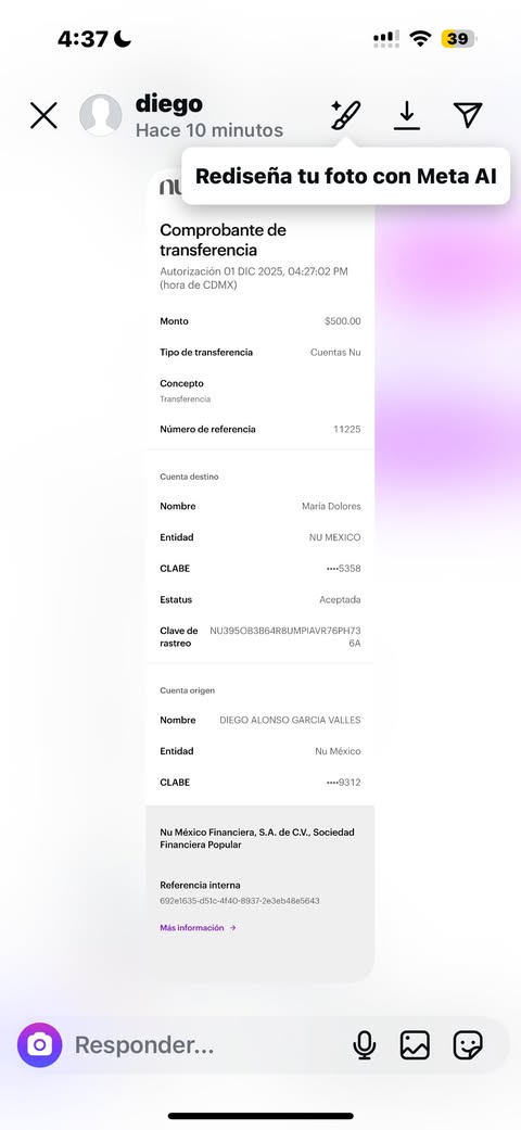 Referencia de cliente